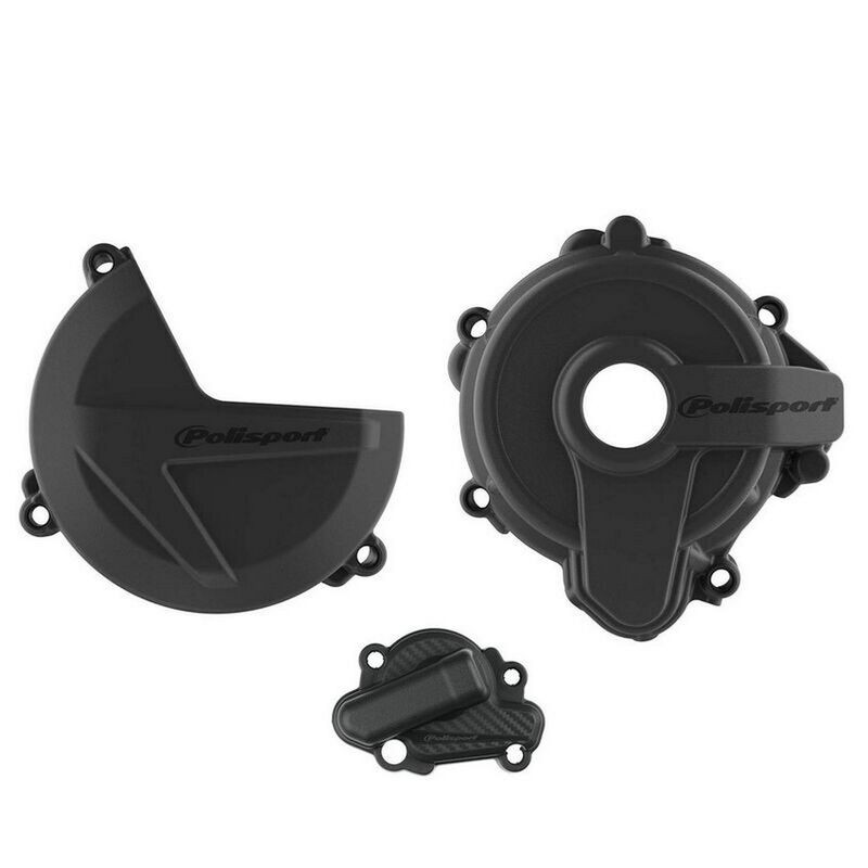 Kit Protections Carters All/Emb/PàE POLISPORT Noire Sherco 2Tps 14-Auj Endurobox