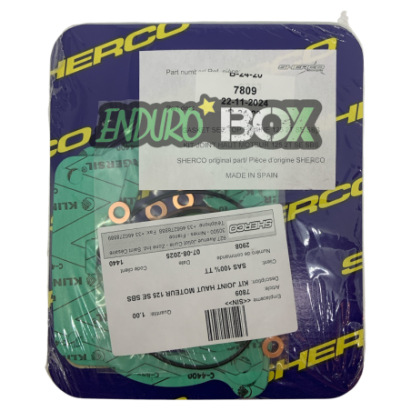 Pochette Complete de Joints Haut Moteur SHERCO 125cc 2 Temps 18-Auj