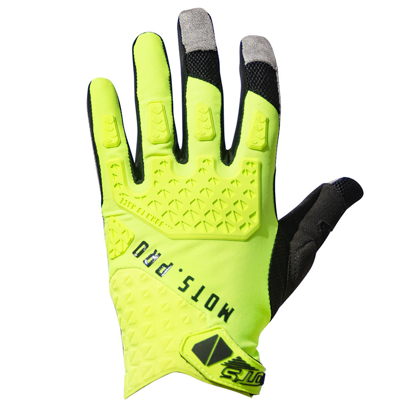 Gants MOTS Step 7 Jaunes Enduro Box