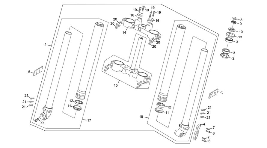 fourche [125 HRD SE FACTORY RS [2023 [50 / 125]]]