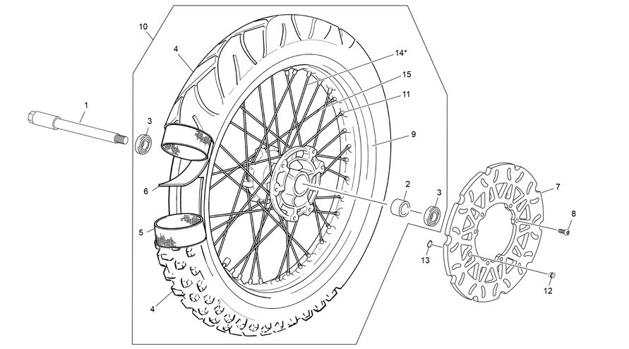 roue avant [50 SE FACTORY RS [2022 [50 / 125]]]
