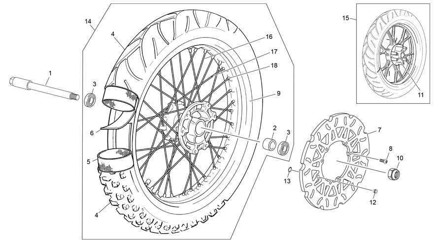 roue avant [50 END-R FACTORY [2020 [50 / 125]]]