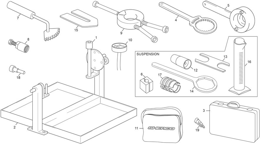 outillages [250 SEF-F 4T FACTORY [2025 [Enduro]]]