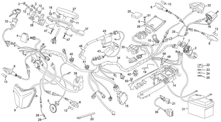 faisceau électrique [250 SE-F 2T FACTORY [2025 [Enduro]]]