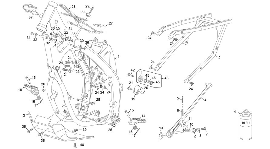 cadre [450 SEF-F 4T FACTORY [2025 [Enduro]]]