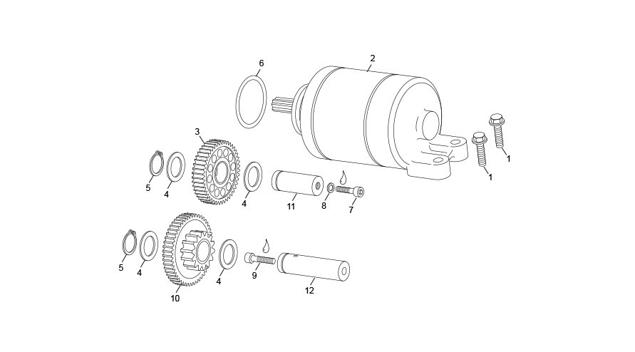 demarreur [450 SEF-F 4T FACTORY [2025 [Enduro]]]