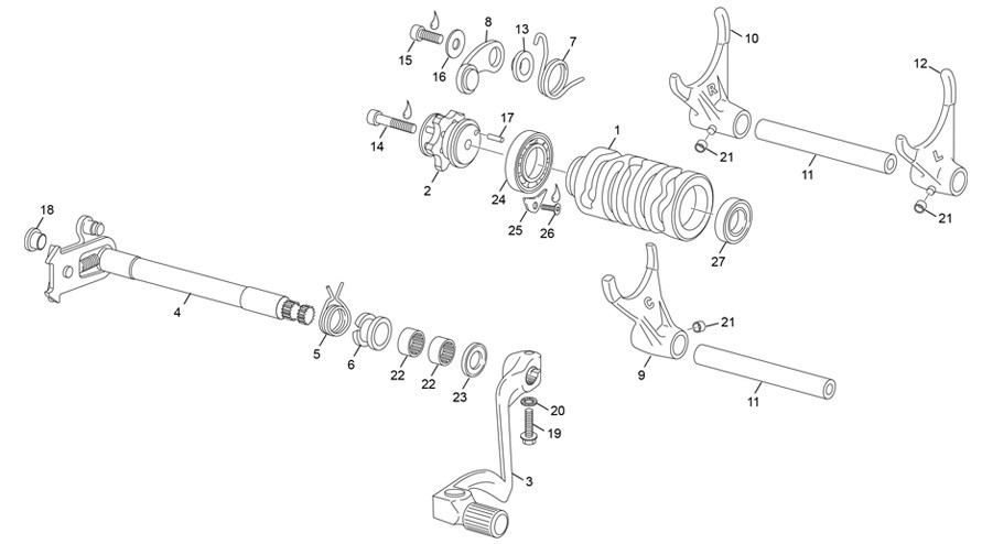 sélecteur [450 SEF-F 4T FACTORY [2025 [Enduro]]]