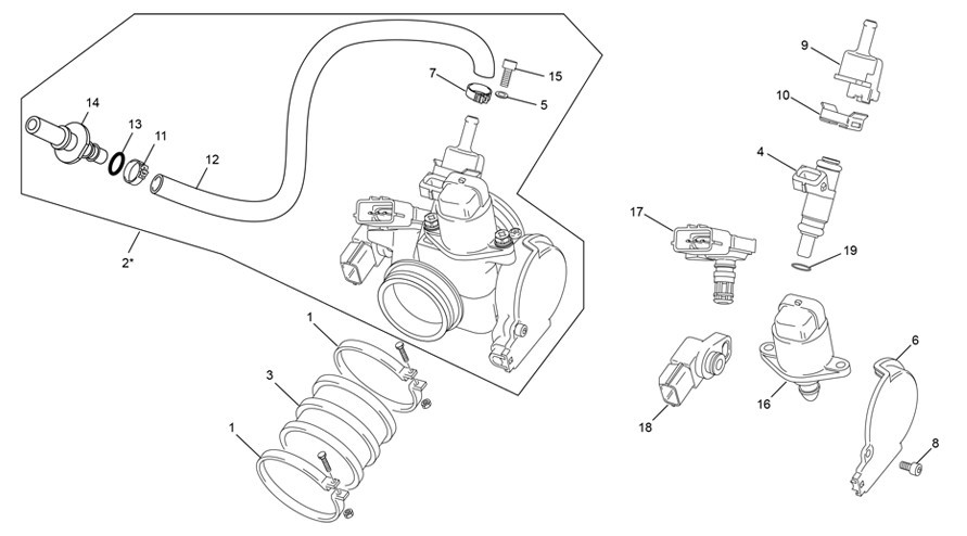 corps d'injection [450 SEF-F 4T FACTORY [2025 [Enduro]]]