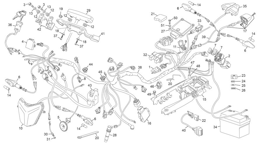 faisceau électrique [300 SEF-F 4T FACTORY [2025 [Enduro]]]