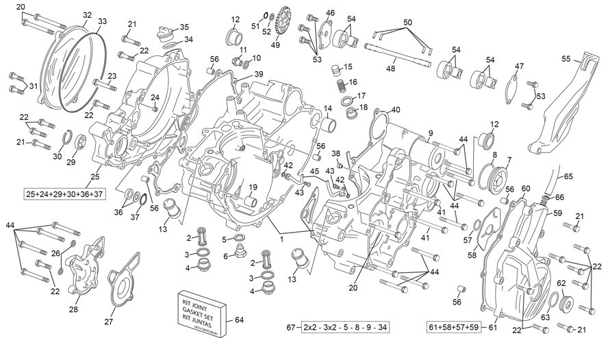 groupe carters [300 SEF-F 4T FACTORY [2025 [Enduro]]]