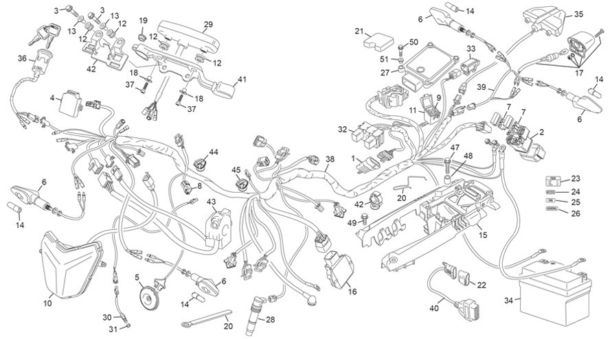 faisceau électrique [500 SEF-F 4T FACTORY [2025 [Enduro]]]