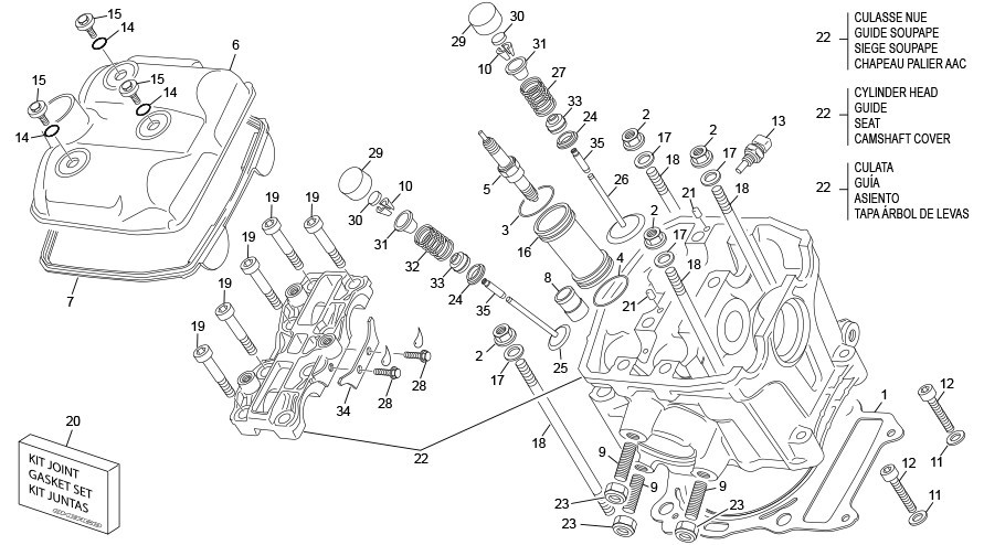 culasse [500 SEF-F 4T FACTORY [2025 [Enduro]]]