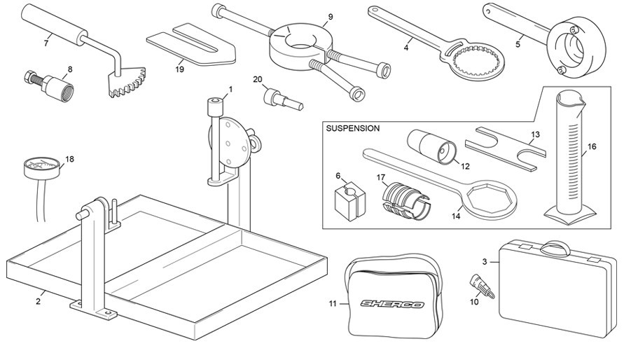 outillages [500 SEF-F 4T FACTORY [2025 [Enduro]]]