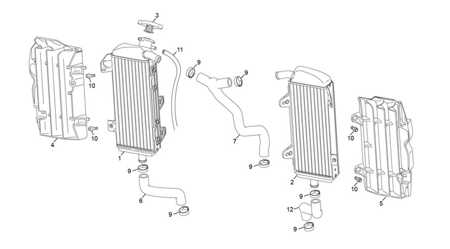 radiateur [300 SE-R RACING 2T [2025 [Enduro]]]