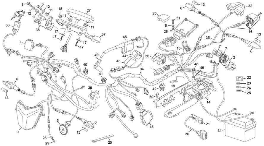 faisceau électrique [300 SE-R RACING 2T [2025 [Enduro]]]