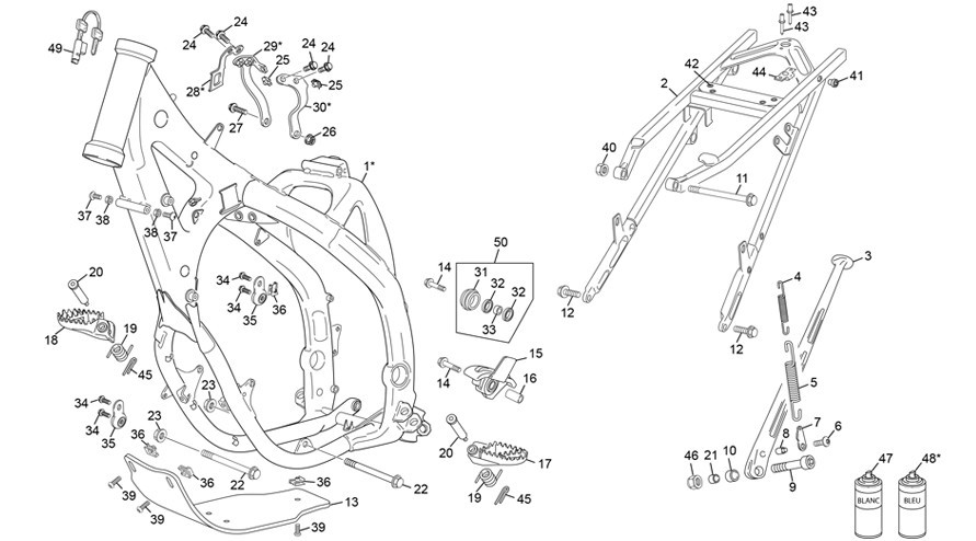cadre [125 SE FACTORY [2024 [Enduro]]]