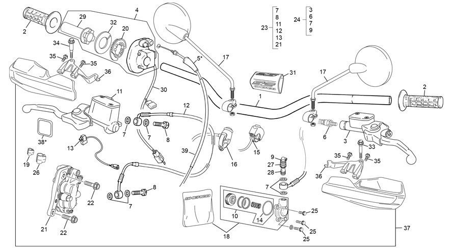 guidon [125 SE FACTORY [2024 [Enduro]]]