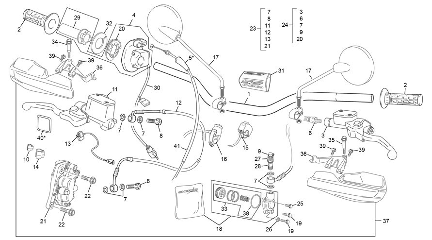 guidon [250 SE-F 2T FACTORY [2024 [Enduro]]]