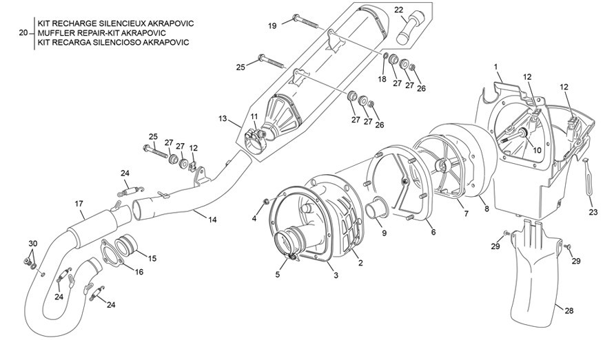 boite à air - echappement [450 SEF-F 4T FACTORY [2024 [Enduro]]]