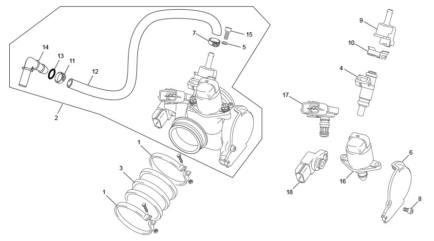 corps d'injection [450 SEF-F 4T FACTORY [2024 [Enduro]]]