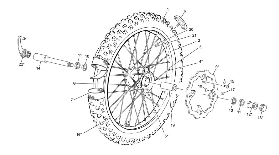 roue avant [300 SEF REPLICA MACDONALD [2024 [Enduro]]]