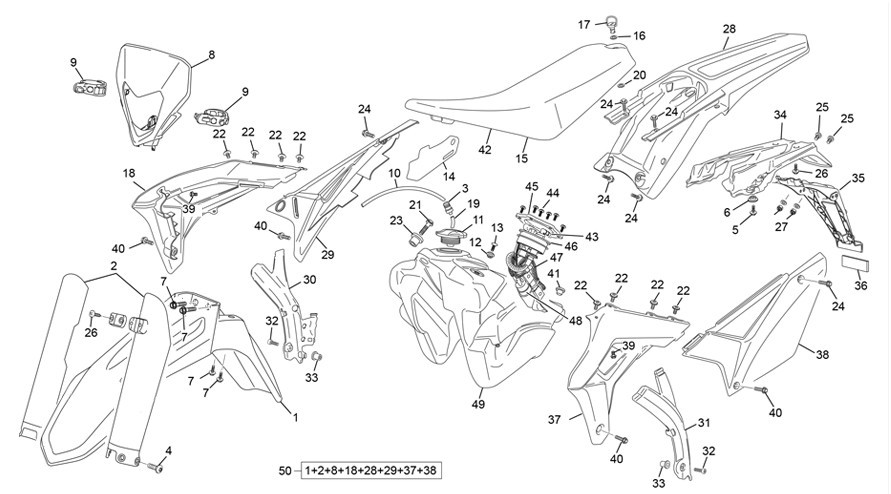 plastiques [300 SEF REPLICA MACDONALD [2024 [Enduro]]]
