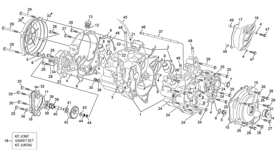 groupe carters [300 SE-F 2T FACTORY [2024 [Enduro]]]