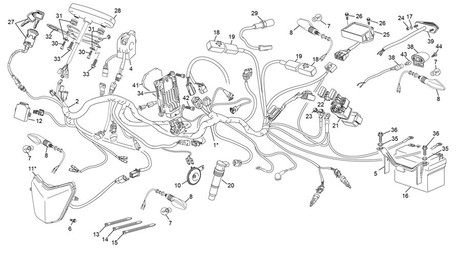 faisceau électrique [500 SEF-F 4T FACTORY [2024 [Enduro]]]