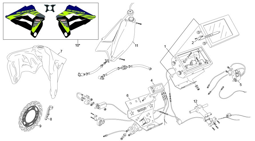 kit rally light [500 SEF-F 4T FACTORY [2024 [Enduro]]]