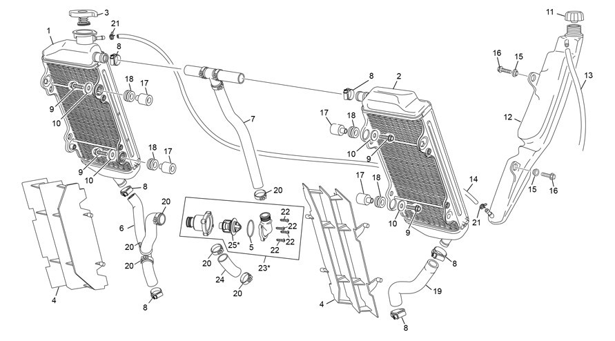 radiateur [125 SE FACTORY [2023 [Enduro]]]