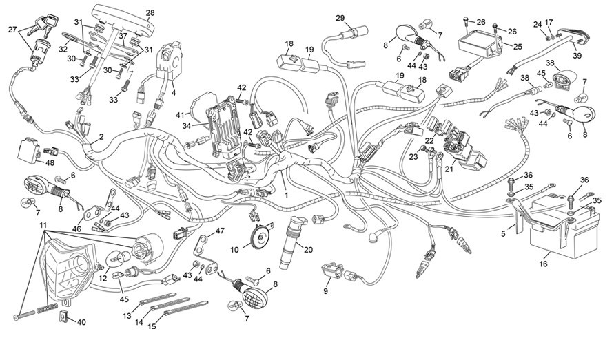 faisceau électrique [250 SEF FACTORY [2023 [Enduro]]]