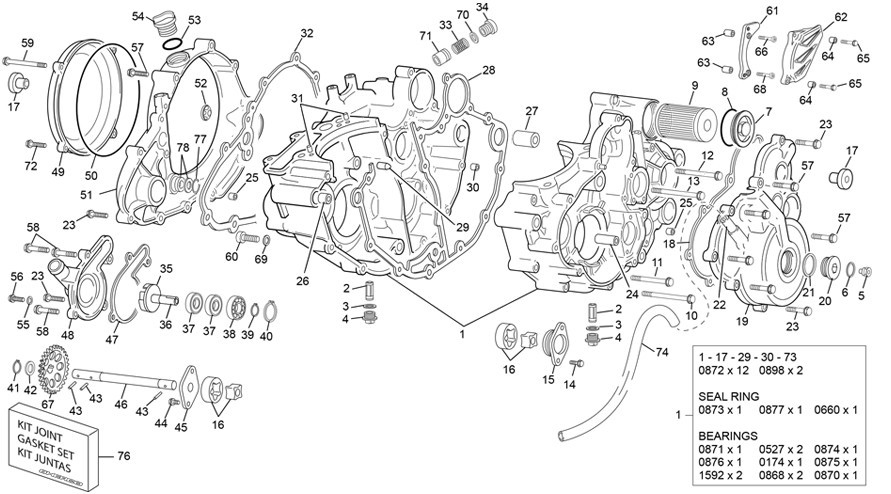 groupe carters [250 SEF FACTORY [2023 [Enduro]]]