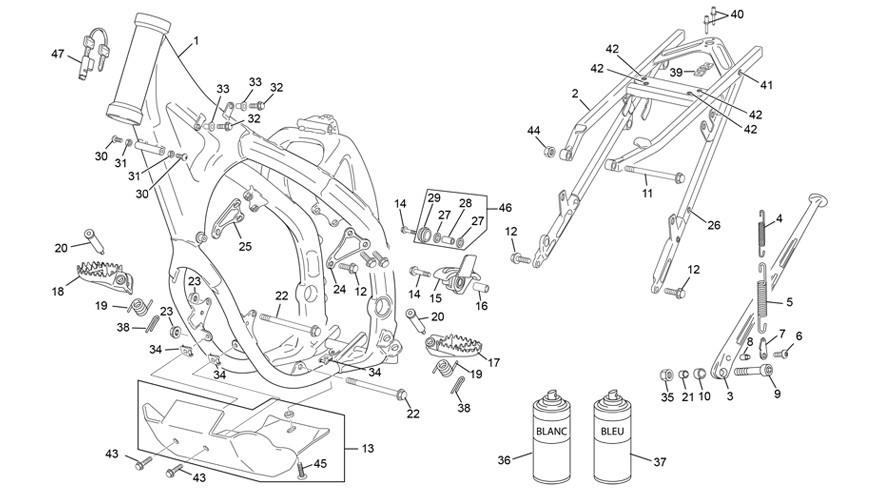 cadre [450 SEF FACTORY [2023 [Enduro]]]