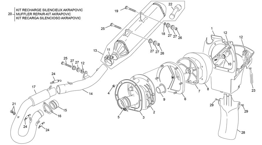 boite à air - echappement [450 SEF FACTORY [2023 [Enduro]]]