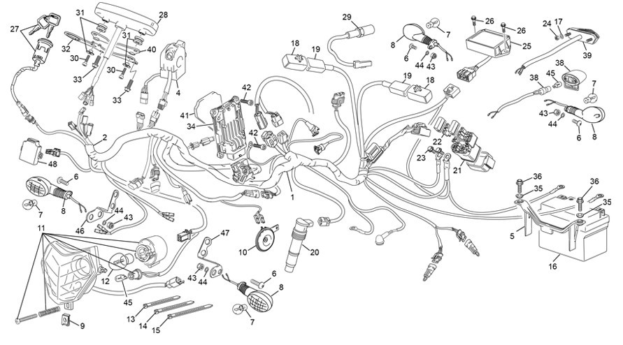 faisceau électrique [450 SEF FACTORY [2023 [Enduro]]]