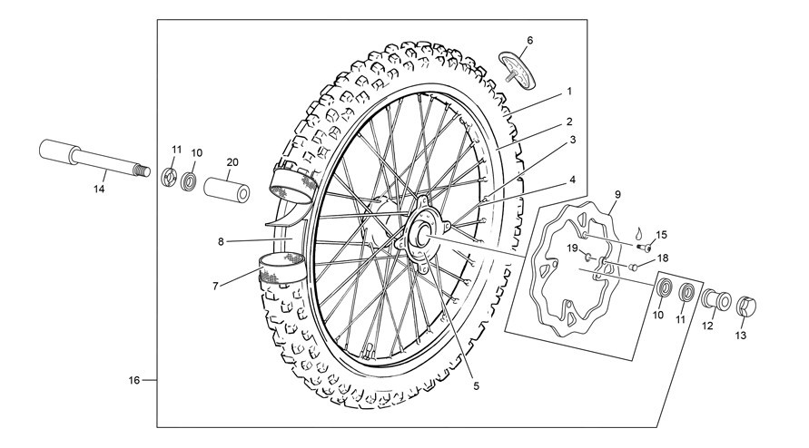 roue avant [450 SEF FACTORY [2023 [Enduro]]]