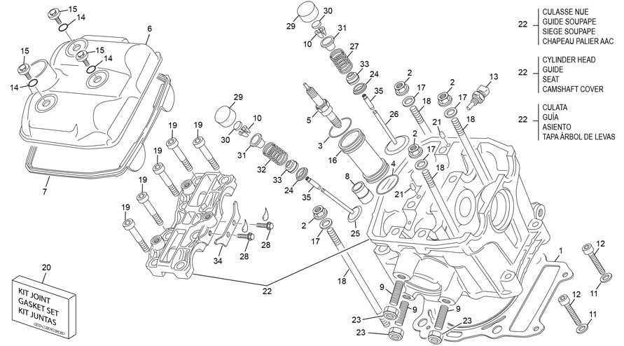 culasse [450 SEF FACTORY [2023 [Enduro]]]