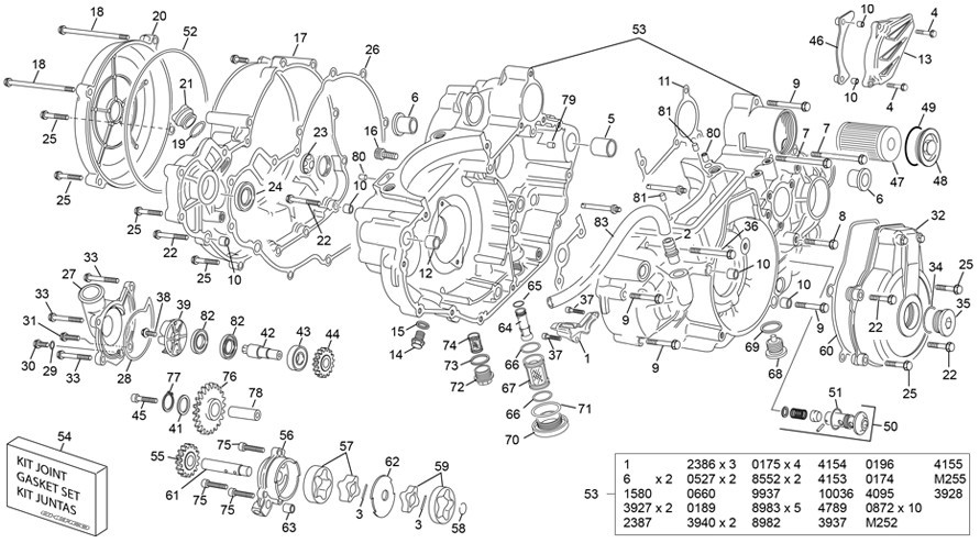 groupe carters [500 SEF FACTORY [2023 [Enduro]]]