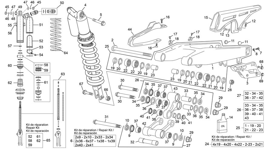 amortisseur - bras oscillant [300 SE REPLICA ROMAN [2023 [Enduro]]]