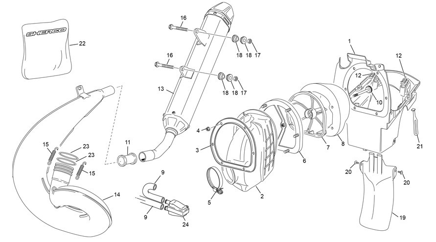 boite à air - echappement [300 SE REPLICA ROMAN [2023 [Enduro]]]