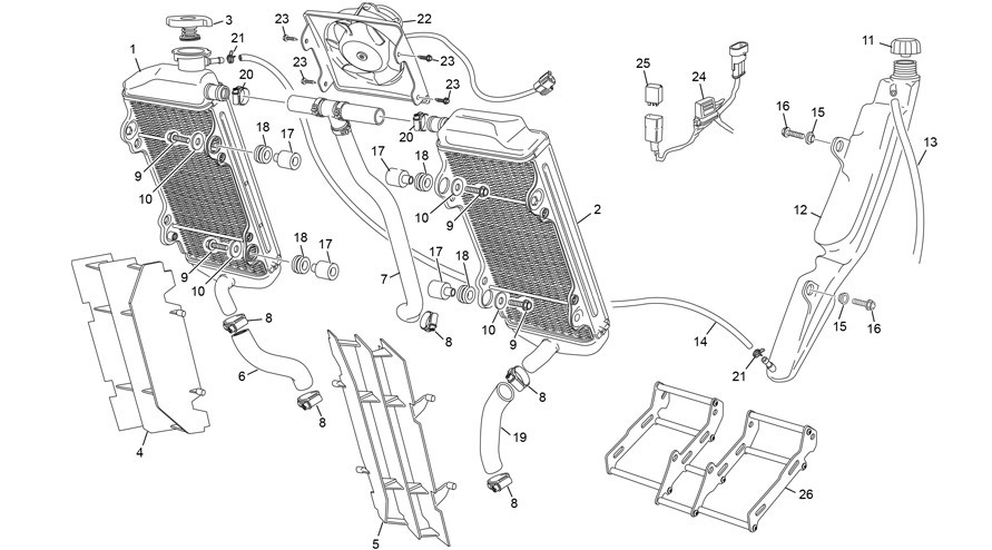 radiateur [300 SE REPLICA ROMAN [2023 [Enduro]]]