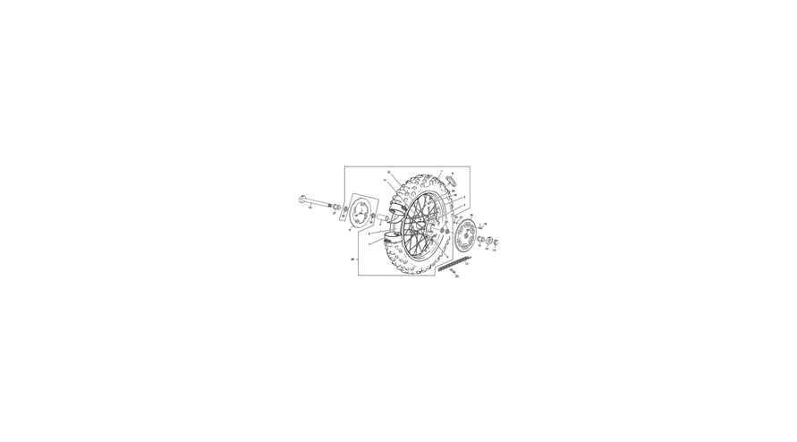 roue arrière [250 SE  REPLICA PICHON [2023 [Enduro]]]
