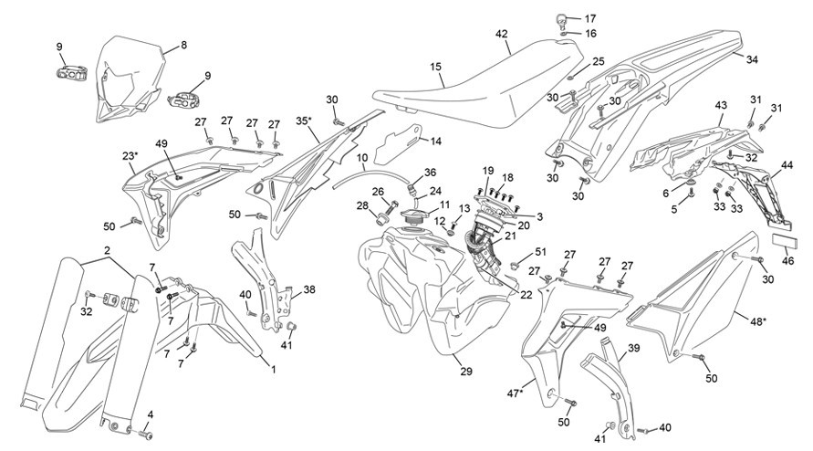 plastiques [300 SEF FACTORY [2023 [Enduro]]]