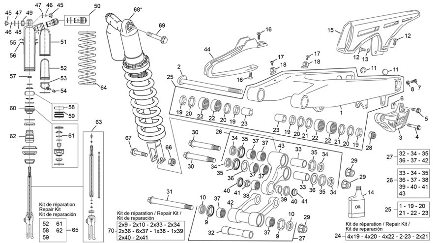 amortisseur - bras oscillant [250 SE RACING [2022 [Enduro]]]
