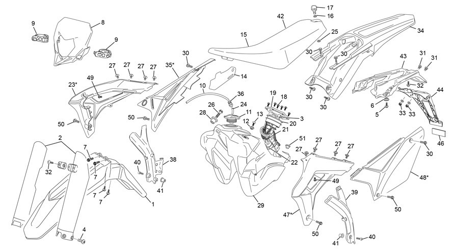 plastiques [300 SEF RACING [2022 [Enduro]]]