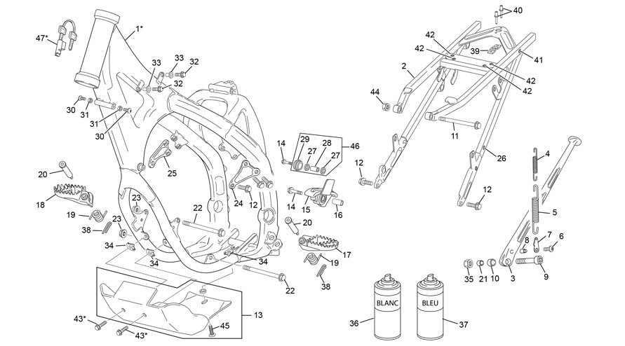cadre [450 SEF FACTORY [2022 [Enduro]]]