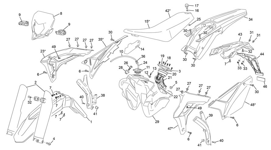 plastiques [450 SEF FACTORY [2022 [Enduro]]]