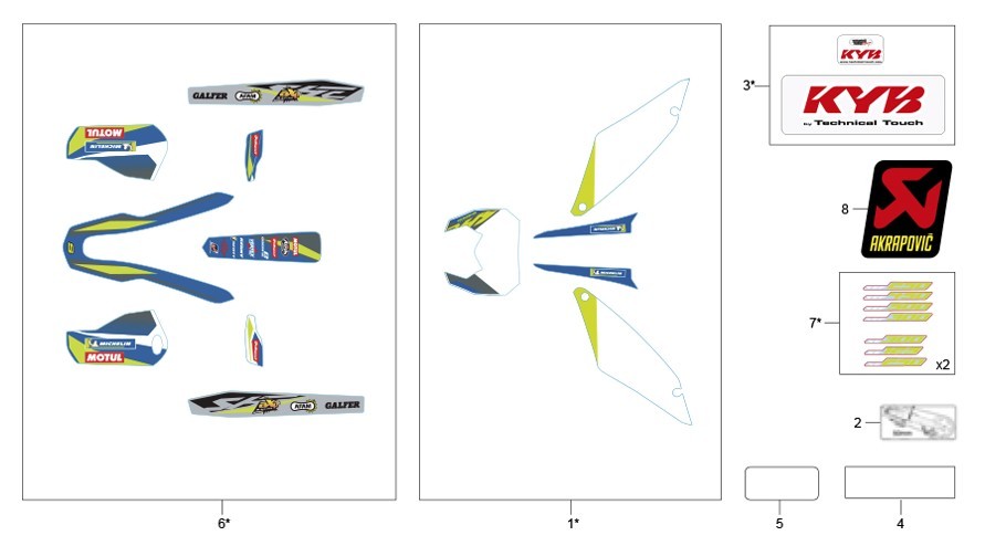 adhésifs [500 SEF FACTORY [2022 [Enduro]]]