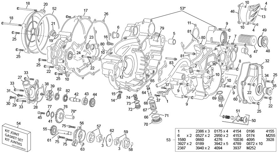 groupe carters [500 SEF FACTORY [2022 [Enduro]]]