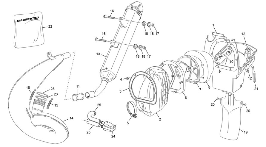 boite à air - echappement [300 SE FACTORY [2022 [Enduro]]]